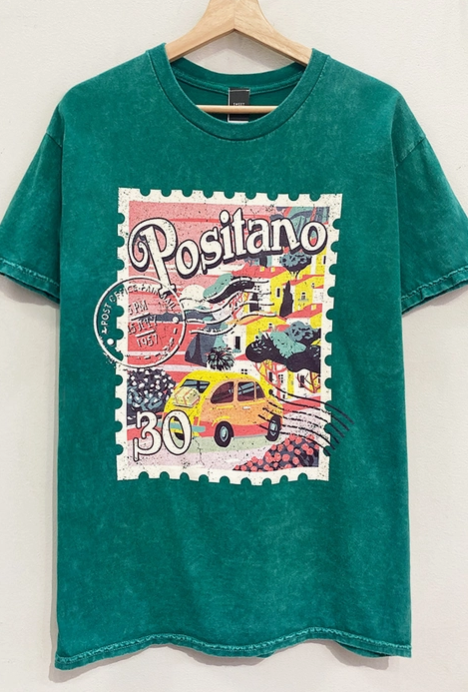 "Positano" Postcard Graphic Tee