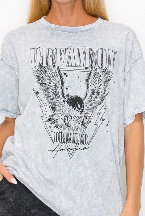 "Dream On" Eagle Graphic Tee